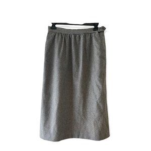 Womens Skirt Size 12 Vintage JH Collectable A Line Wool Blend Gray Pockets 12
